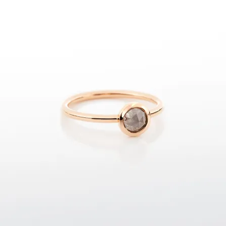 Roségold Ring mit Diamant Rose